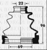 TOYOT 0443863010 Bellow, driveshaft